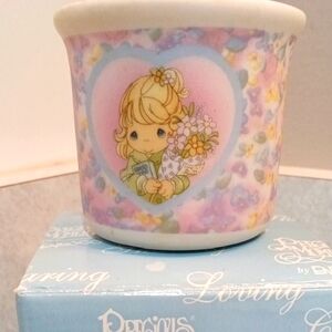 Precious Moments Heart Tealite Candle Holder.